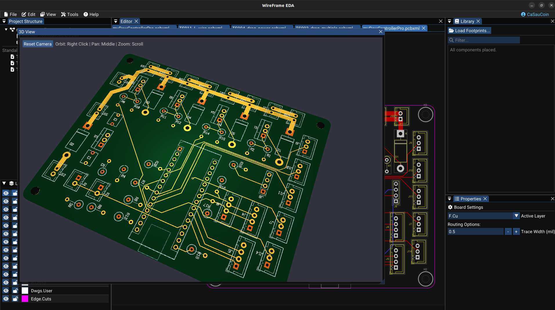 3D Viewer isometric board preview